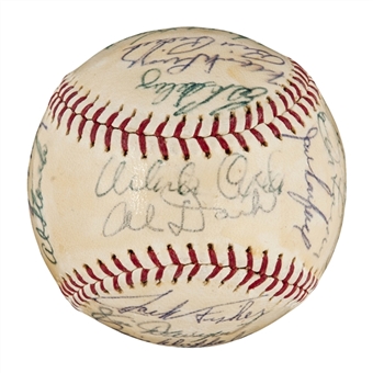 1963 San Francisco Giants Team Signed Baseball -30 Sigs-(JSA)